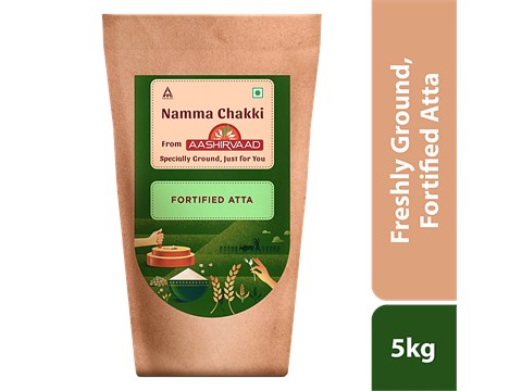 Aashirvaad Namma Chakki, Fortified Atta | Freshly Ground, 5 kg
