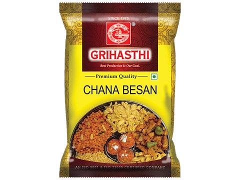 Grihasthi Chana Besan - Premium, Natural, Rich In Protein & Fibre, No Preservatives, 1 kg