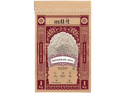 Mill-it Fresh Chakki Multigrain Atta - Seven Grains, 1 kg