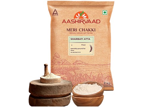 Aashirvaad Meri Chakki MP Sharbati Atta, 5 kg