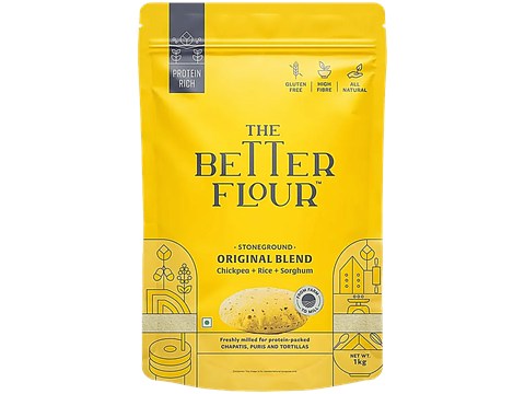 The Better Flour Original Blend Flour - Stoneground, Chickpea, Rice, Sorghum, 1 kg