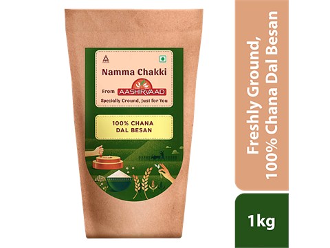 Aashirvaad Namma Chakki, Chana Dal besan Flour | Freshly Ground, 1 kg