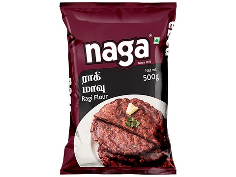 Naga Ragi Flour - Finger Millet, Rich In Calcium, 500 g