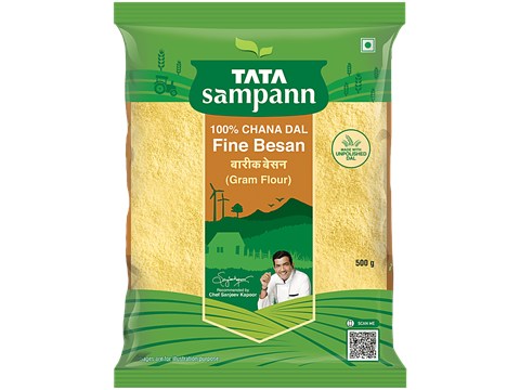 Tata Sampann Fine Besan/Kadale Hittu - 100% Chana Dal, 500 g