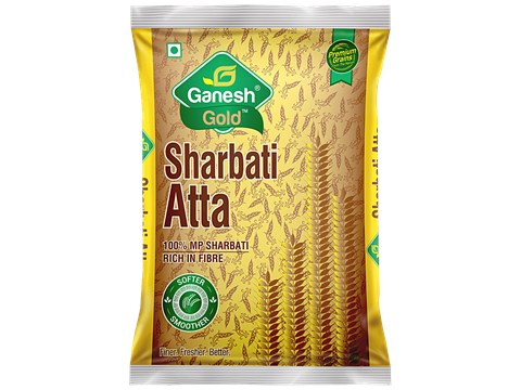 Ganesh Gold Sharbati Atta, 5 kg