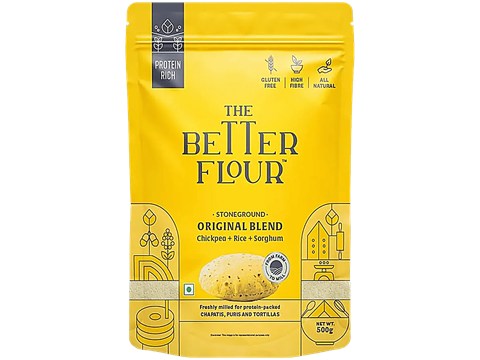 The Better Flour Original Blend Flour - Stoneground, Chickpea, Rice, Sorghum, 500 g