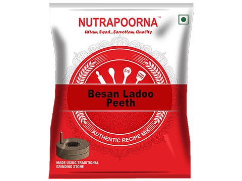 Nutrapoorna Besan Ladoo Peeth - Authentic Recipe, Rich In Taste, Flavour, 500 g