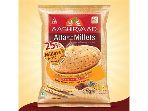 Aashirvaad Atta With Millets, 1 kg