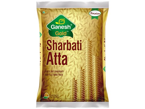 Ganesh Gold Sharbati Atta, 1 kg