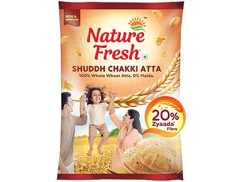 Nature Fresh Sampoorna Chakki Atta/Godihittu, 10 kg
