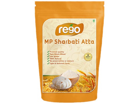 Rego MP Sharbati Atta - Mild Taste, Light Texture, Rich In Protein, 5 kg