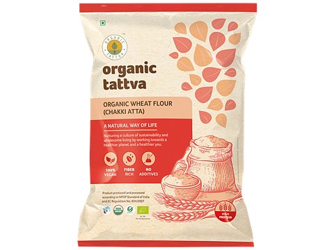 Organic Tattva Organic Whole Wheat Flour/Chakki Atta, 10 kg