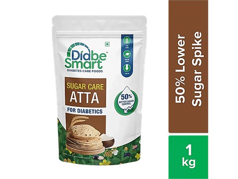DiabeSmart Sugar Control Diabetic Atta - Clinically Tested Low GL Flour, 1 kg