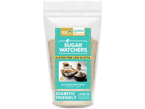 Sugar Watchers Gluten Free Low GI Atta - Diabetic Friendly & Zero Gluten/Godihittu, 1 kg
