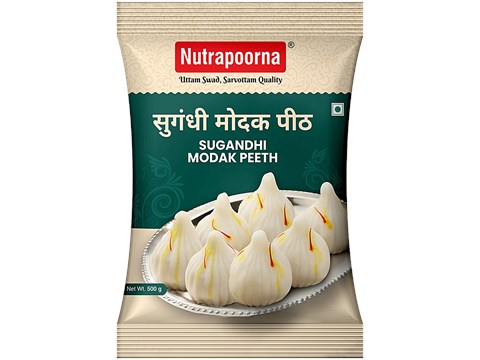 Nutrapoorna Sugandhi Modak Atta - Premium, Fresh, Rich In Nutrients, No Preservatives, 500 g