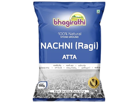 Bhagirathi Nachani Atta Flour - Loaded With Nutrients, 500 g