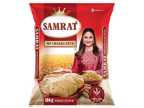 Samrat Namkeen Premium Chakki Atta, 10 Kg