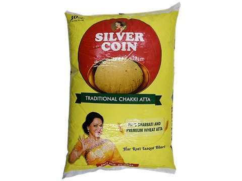 Silver Coin Traditional Chakki Atta, 10 Kg
