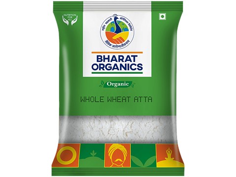 Bharat Organics Whole Wheat Atta, 1 kg