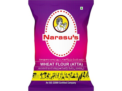 Narasus Wheat Flour/Atta - For Soft Dough, 1 kg