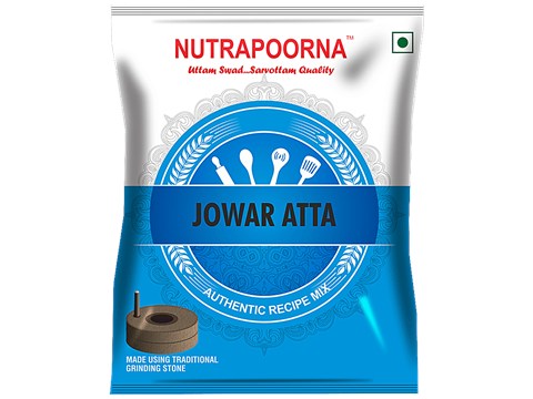Nutrapoorna Jowar Atta - Premium, Fresh, Rich In Nutrients, No Preservatives, 1 kg