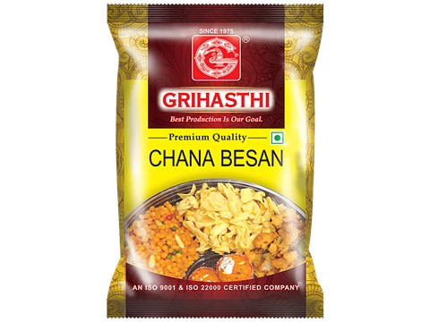 Grihasthi Chana Besan - Premium, Natural, Rich In Protein & Fibre, No Preservatives, 500 g