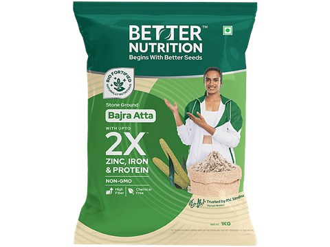 Better Nutrition Bajra Atta - Stone Ground, 1 kg