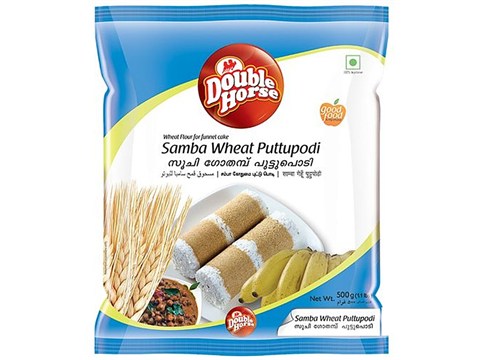Double Horse Samba Wheat - Puttu Podi, 500 g