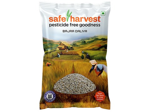 Safe Harvest Bajra Daliya - Pesticide Free, 500 g