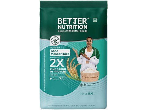 Better Nutrition Sona Masoori Rice - Unpolished, 2 Kg
