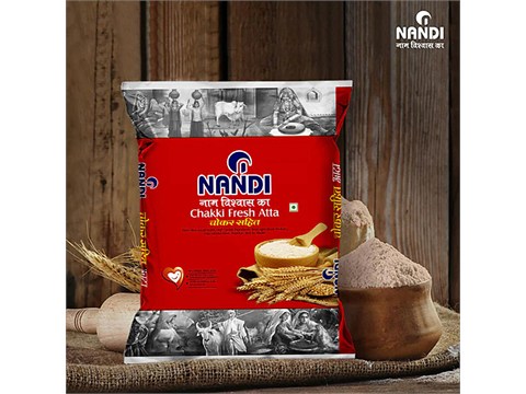 NANDI Chakki Fresh Atta, 5 kg