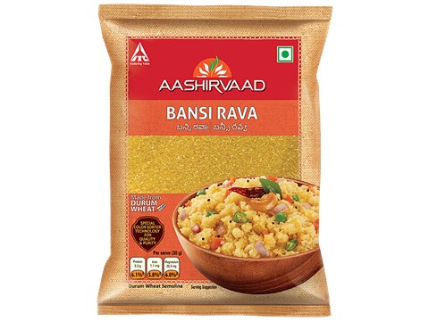 Aashirvaad Bansi Rava - Made From Durum Wheat, 1 kg