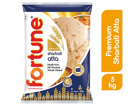 Fortune Premium Sharbati Atta, 5 kg