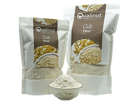Qualinut Gourmet Oats Flour - Gluten Free, Rich In Antioxidants, 1 kg