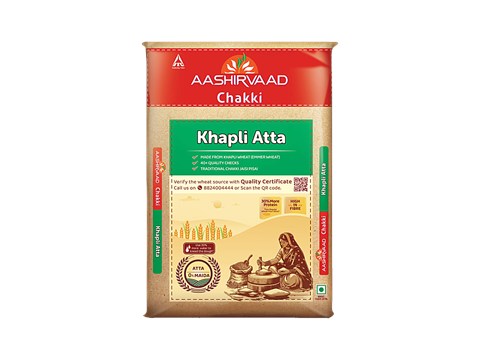Aashirvaad Chakki Khapli Atta/Emmer Wheat Flour, 1 kg