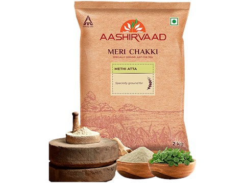 Aashirvaad Meri Chakki Methi Atta, 2 kg