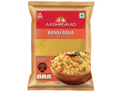 Aashirvaad Bansi Rava - Made From Durum Wheat, 500 g