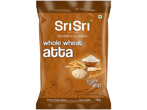 Sri Sri Tattva Whole Wheat Atta, 5 kg