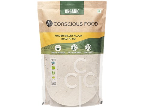 Conscious Food Sprouted Finger Millet/Ragi Flour, 200 g