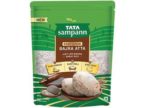 Tata Sampann Easy Cook Bajra Atta, 500 g