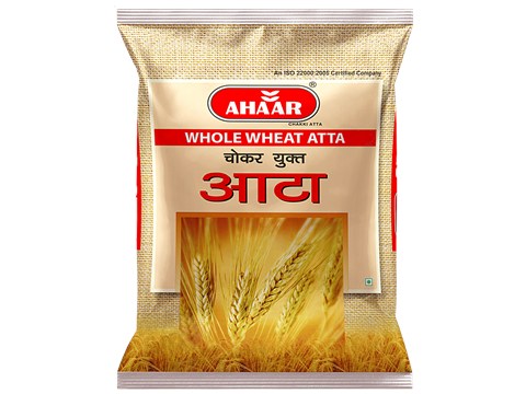 AHAAR Chokar Yukt Whole Wheat Atta, 2 kg