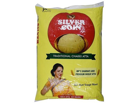 Silver Coin Traditional Chakki Atta, 5 kg