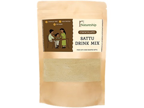 Natureship Foods Chocolate Sattu Drink Mix, 220 g