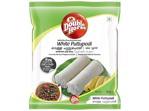 Double Horse White Puttu Podi, 500 g