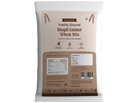 GoSwasthya's Whole Emmer/Khapli Wheat Grain, 1 kg